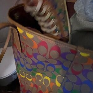 Coach Multicolor Signature Tote